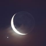 Luna y Júpiter